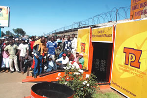 TPZ workers protest against GM