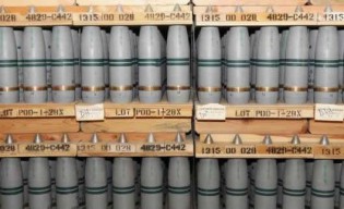 105 millimeter shells containing chemical weapons