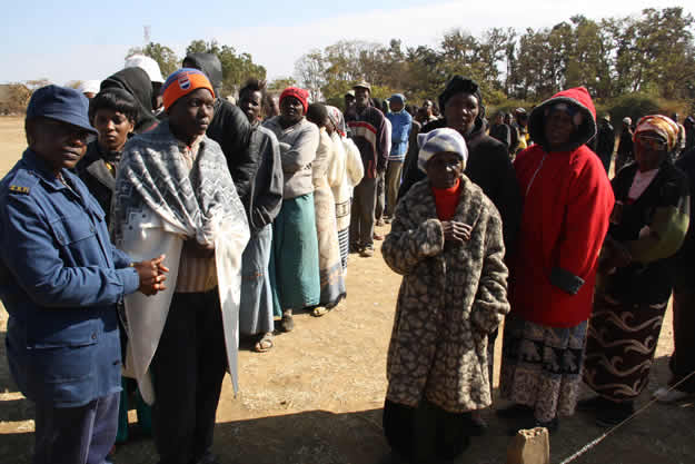 voters await their turn to cast ballots in kadoma