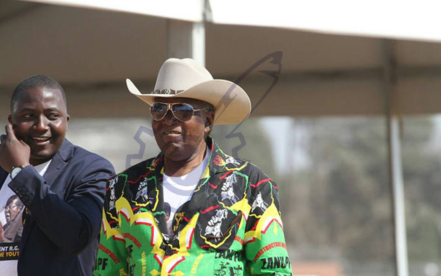 Minister Walter Mzembi arriving at CUT campus grounds earlier in the day. 