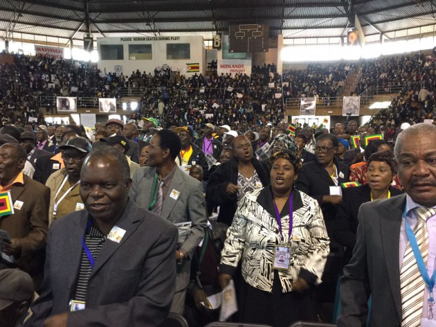 War vets sing at the City Sports Centre