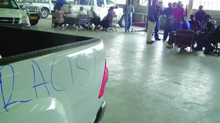 Haddon Motors in violent demo