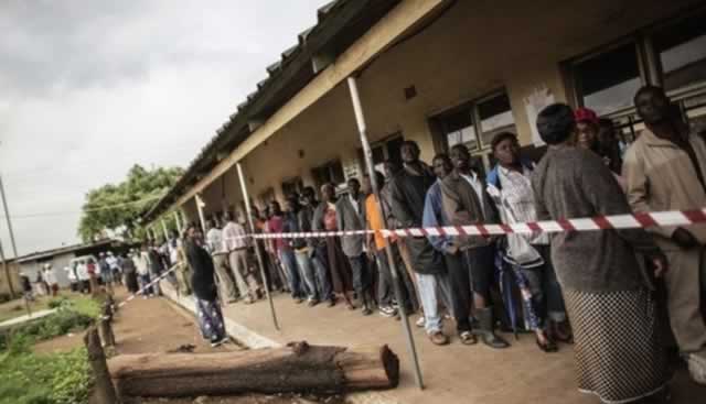 Zambians throng polling stations