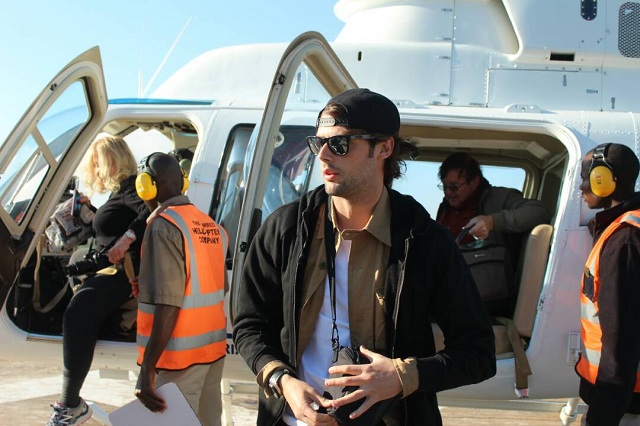 Andrea Poli in Victoria Falls (Pics by Edward Dzapasi)