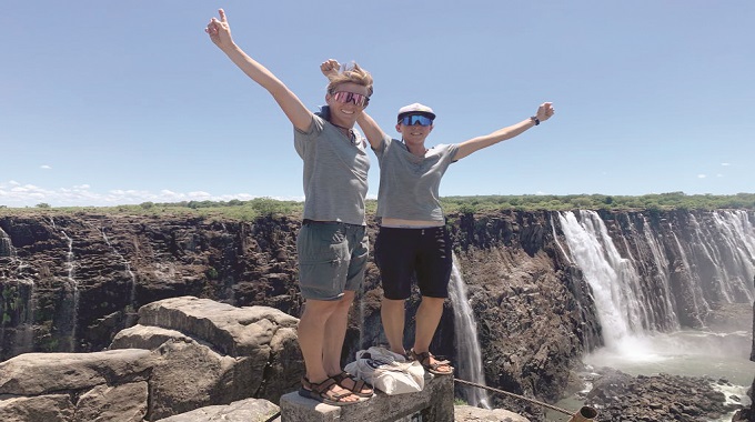 WATCH: Charmed at first sight: Austrian tourists taken in by Victoria Falls
