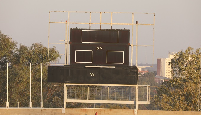 Scoreboard on break