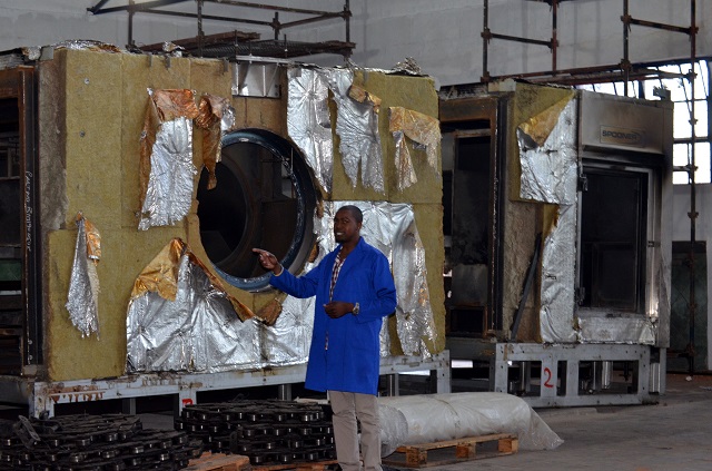 Bakers Inn engineering manager Mr Evans Mhepo at belmont industrial site where a new production line is being installed