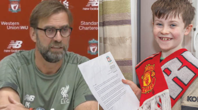 KEEP ‘EM COMING! . . . Fans urge kid who wrote to Jurgen Klopp begging Liverpool to lose to keep sending letters after three defeats in four