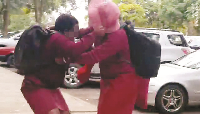 Pupils fight over blesser