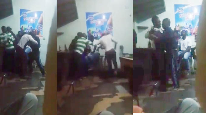 VIDEO: Cops in bloody fight over barlady