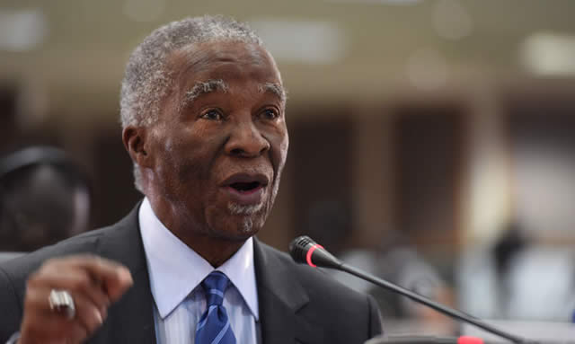 Former South African President Thabo Mbeki