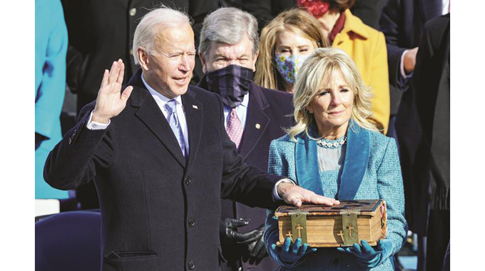 46th Biden sworn in as 46th US president - herald