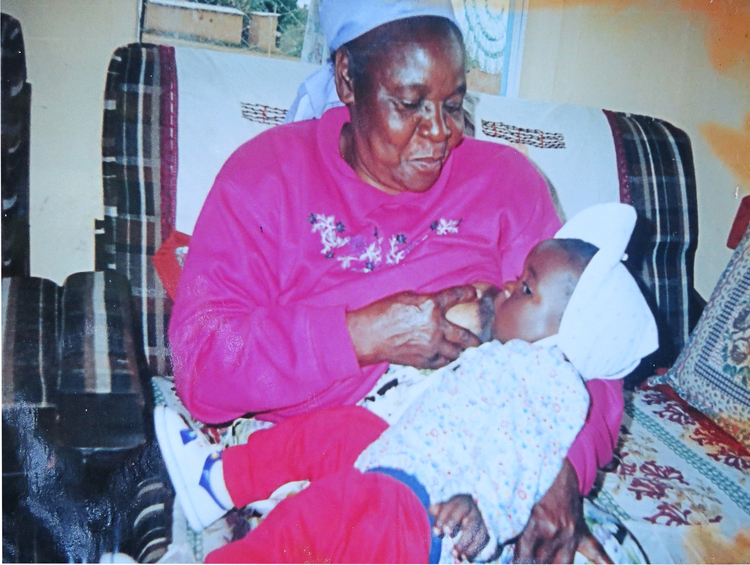 The granny who breastfed her grandson