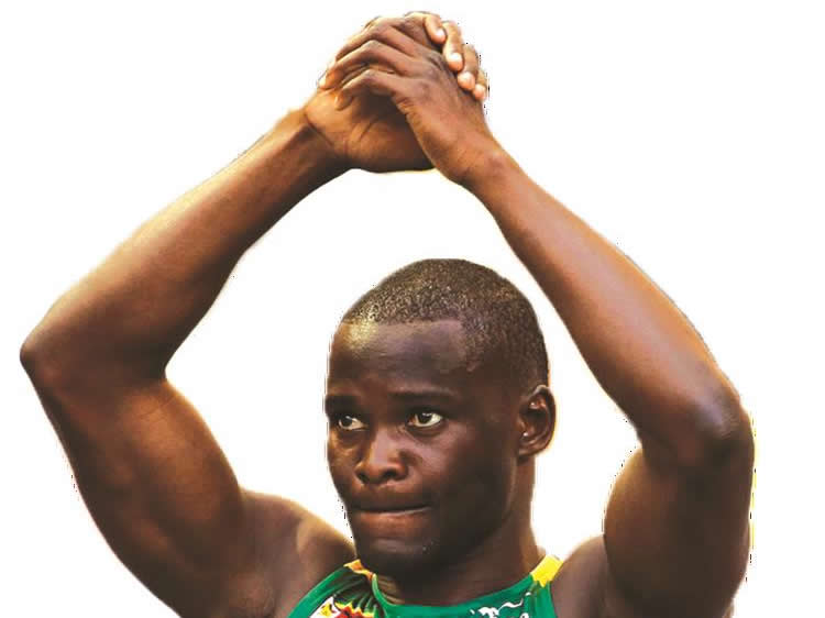 Get the flag Gabriel…Mvumvure is Team Zim flag bearer
