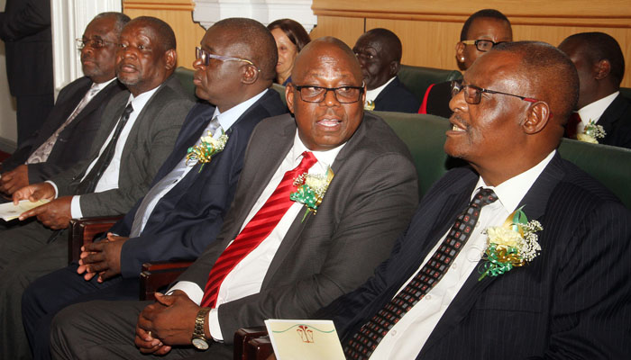 Scenes from the Constitutional Court in Harare where eight new High Court judges were sworn in on