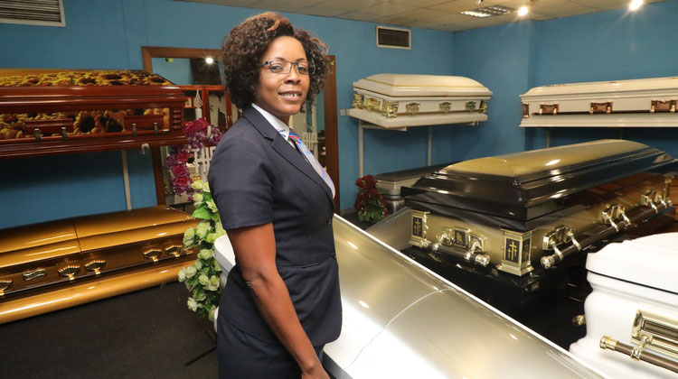 She works with the dead daily