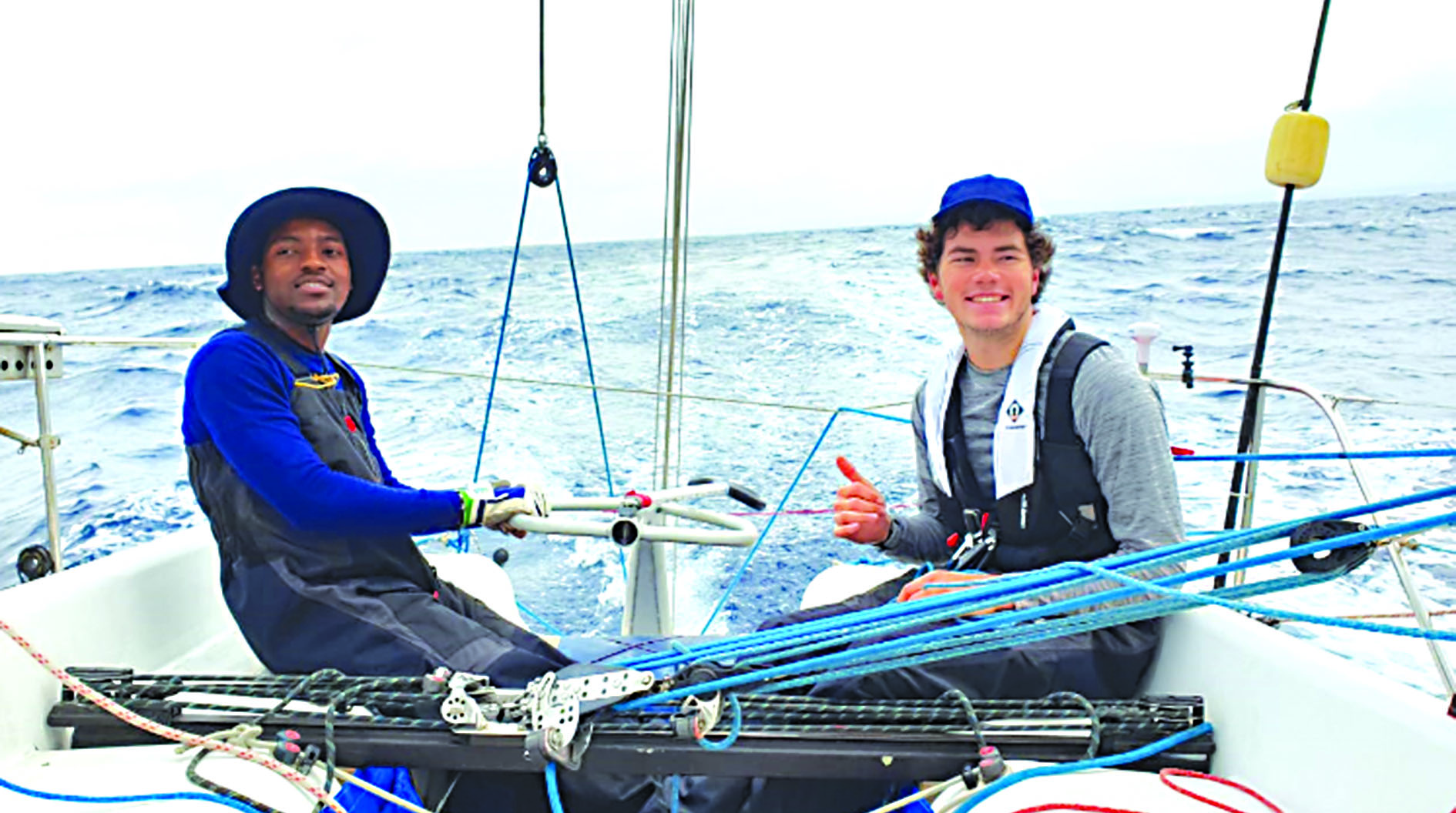 Out at sea