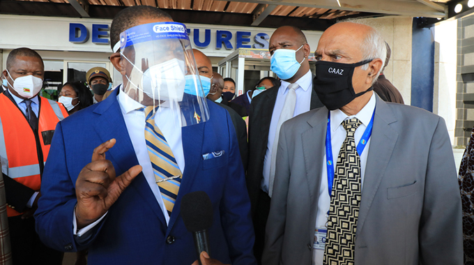 Zim gears for tourism boom • VP Chiwenga assesses main airports • CAAZ highlights state of preparedness