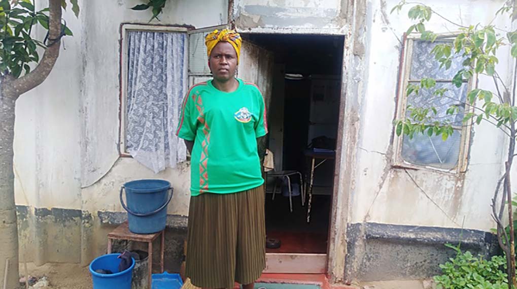 A widow under siege from within