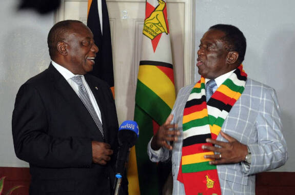 NEW: President in SA for Ramaphosa inauguration
