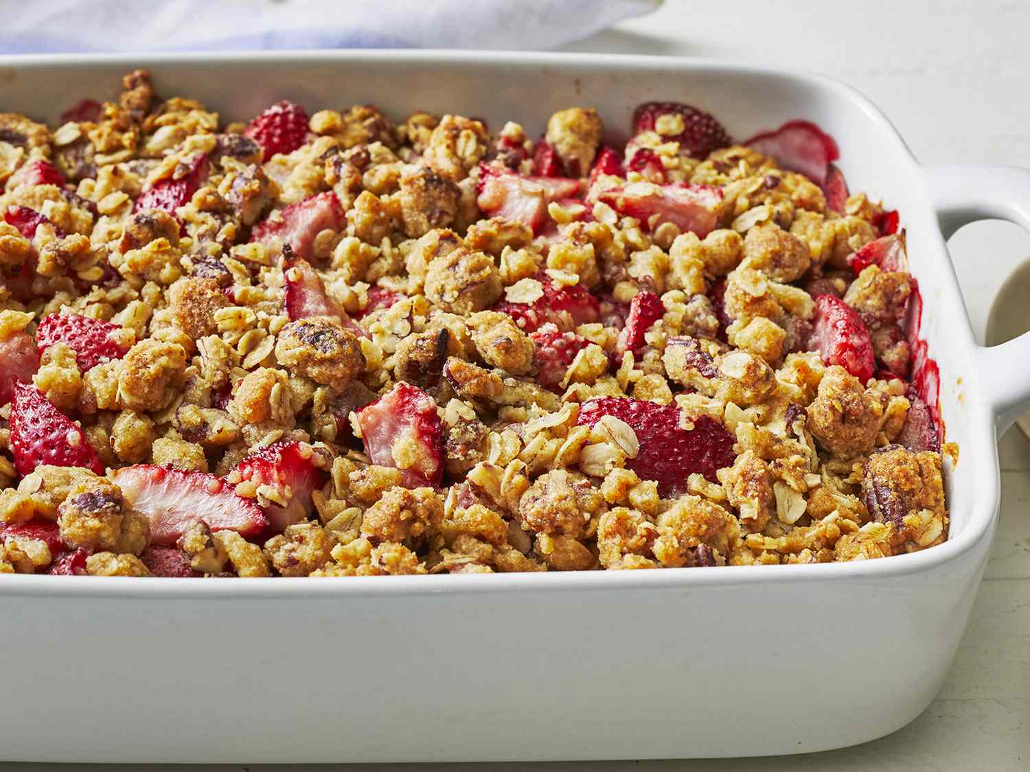 Strawberry crumble