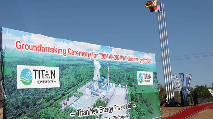 NEW: President Mnangagwa at groundbreaking ceremony for 720MW power plant