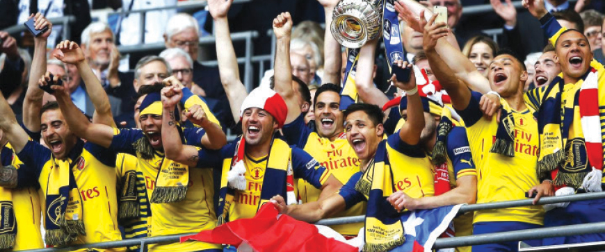 Gunners thrash Villa to win FA Cup