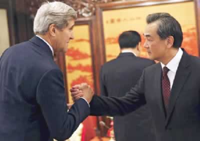 China, US at odds over disputed waters
