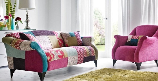 Delightful Decor: Patchwork upholstery, A good idea?