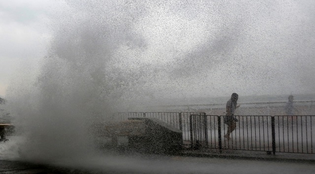 Typhoon Haima hits China