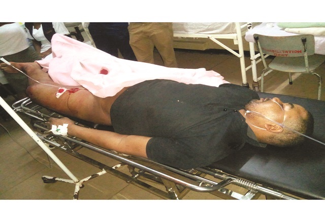 Man shot by armed robbers