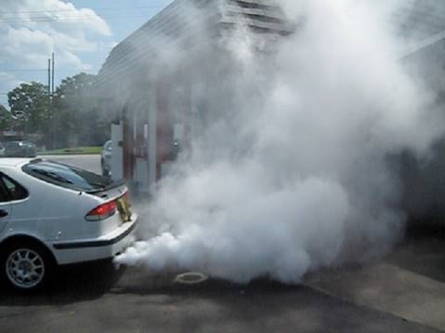 Car smokes on start up
