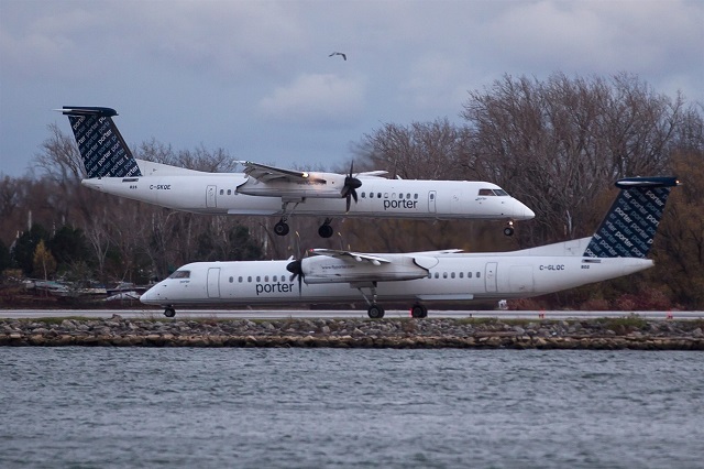 Passenger planes in Canadian airport collision