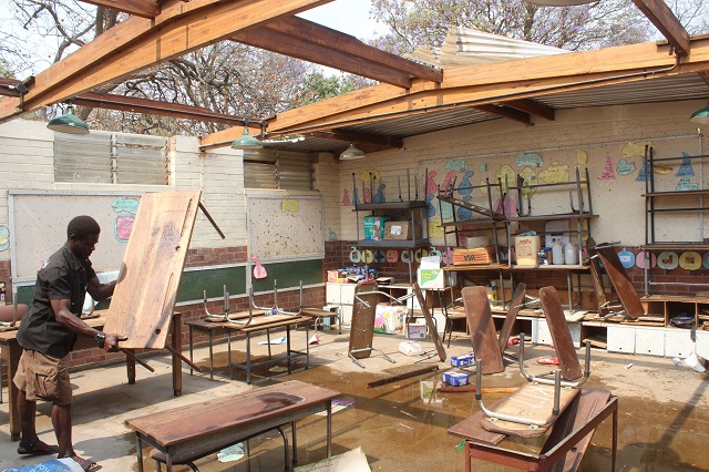 Heavy rains destroys Bulawayo School