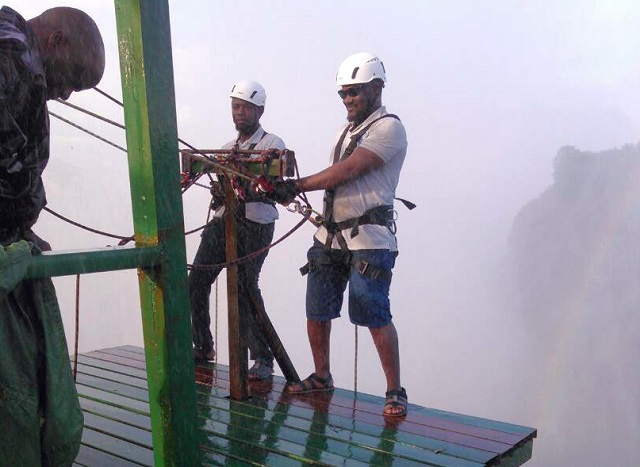 Abseiling a hit with Vic Falls tourists