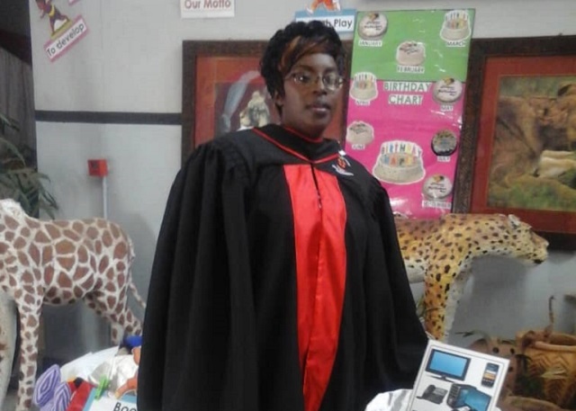 After deliverance, she finished a teaching course