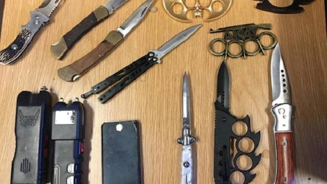 Police prohibit dangerous weapons