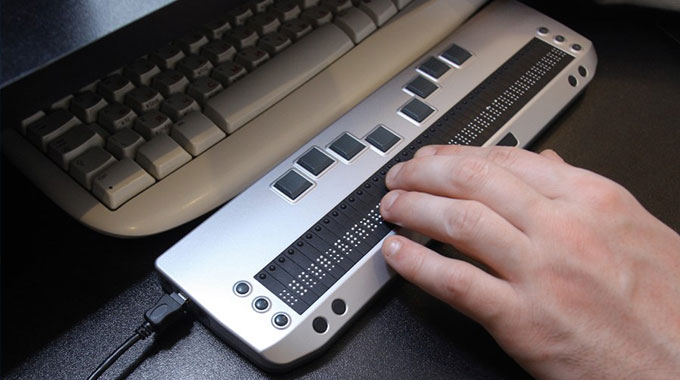 Visually impaired pupils get computers