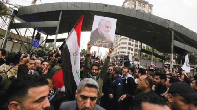 Thousands march in Baghdad to mourn Soleimani, others killed in US air strike