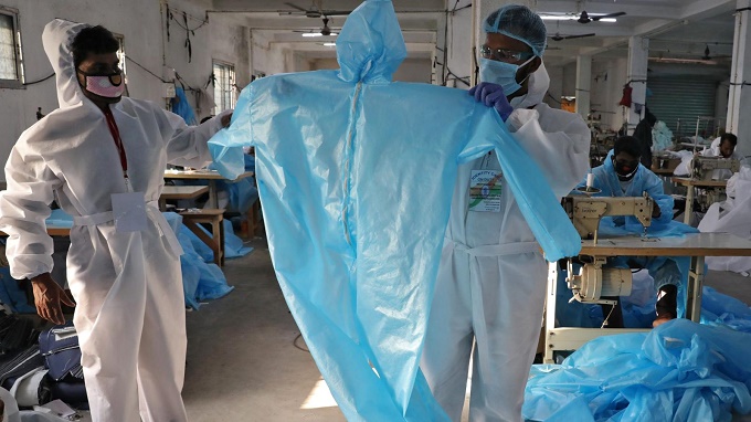 Outcry as Covid-19 critical protective suits are given to security guards