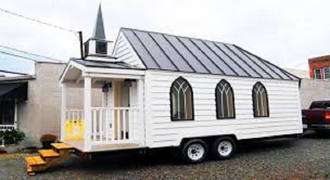 Mobile chapel for mourners