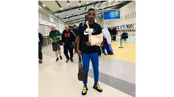 Prince Dube in Cape Town for further treatment on broken bone in forearm