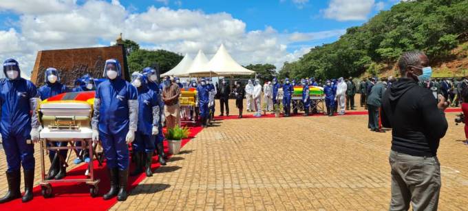 Burial of national heroes underway