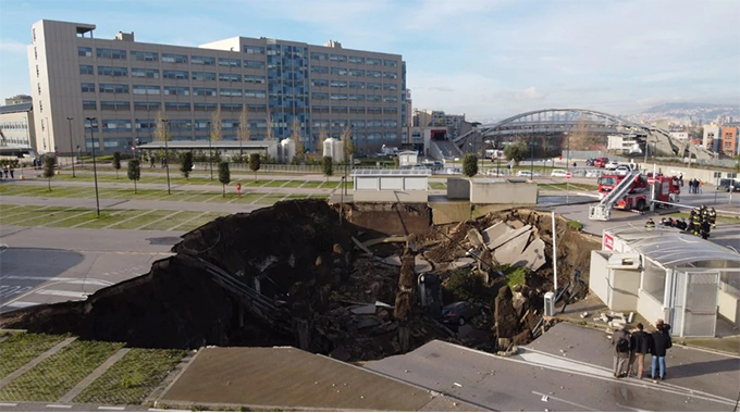Massive Sinkhole Opens in Naples Hospital Parking Lot