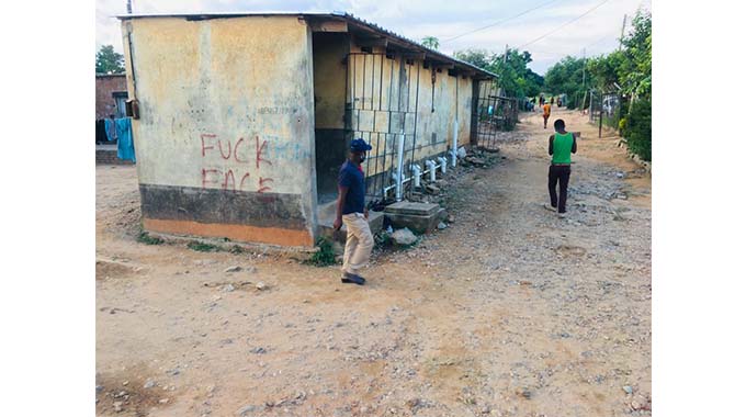 Inside filthy Jahunda community toilets