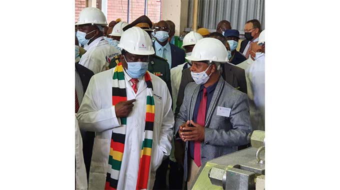 President continues touring industries