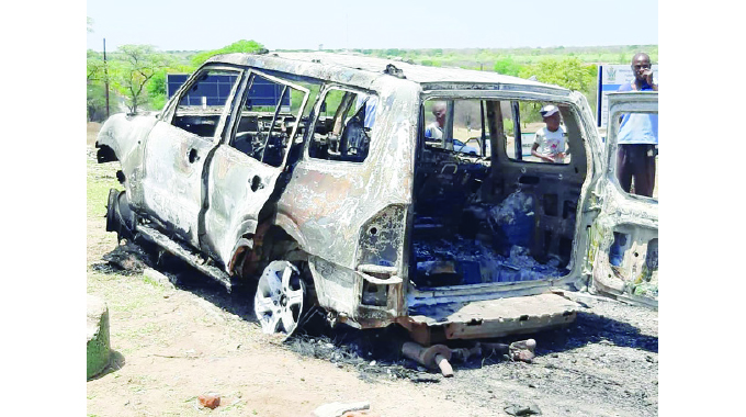 Lupane garage burnt