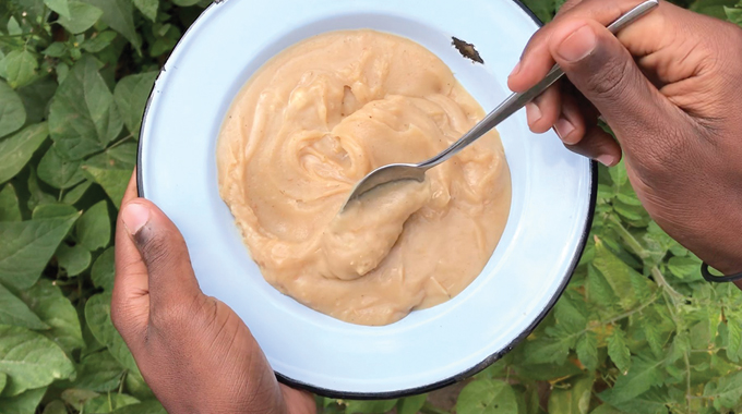 Cooking Baobab Sadza and Super Porridge