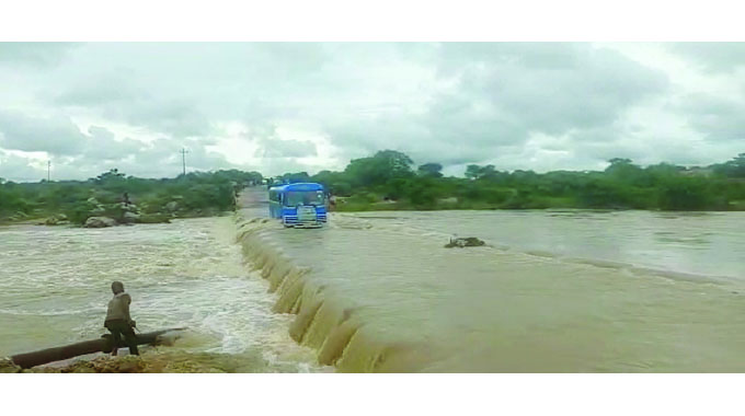 Rivers in flood! . . Man (63) plus donkeys yoked to cart swept away