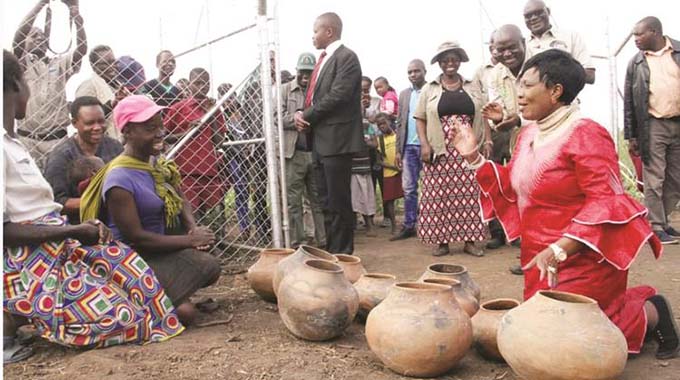 First Lady opens health centre in Kanyemba